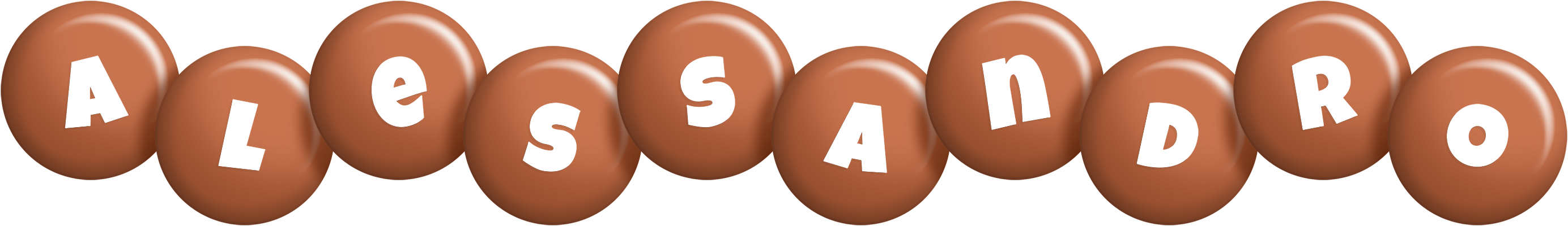 Alessandro candy-brown logo
