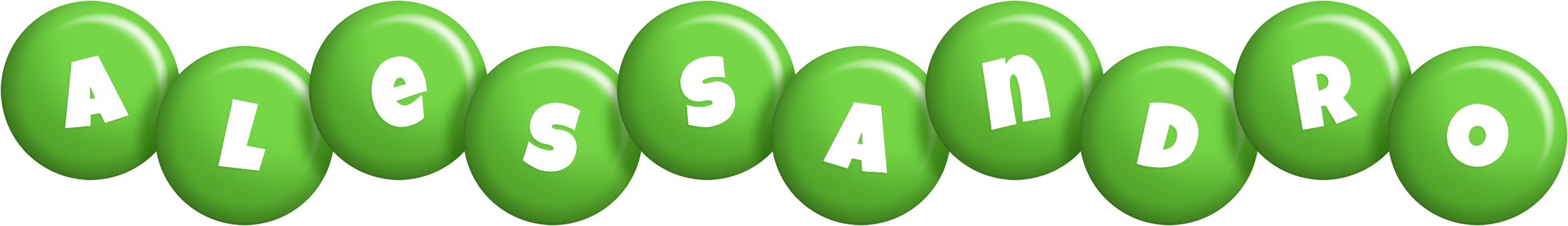 Alessandro candy-green logo