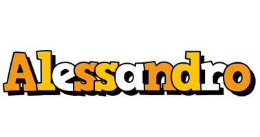 Alessandro cartoon logo