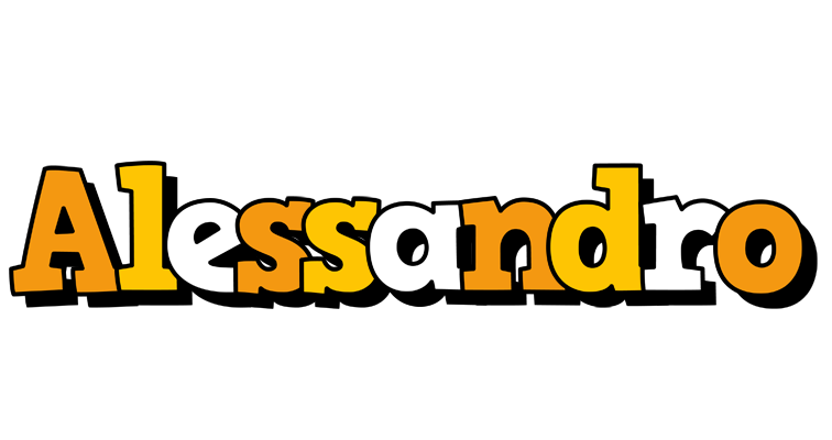 Alessandro cartoon logo