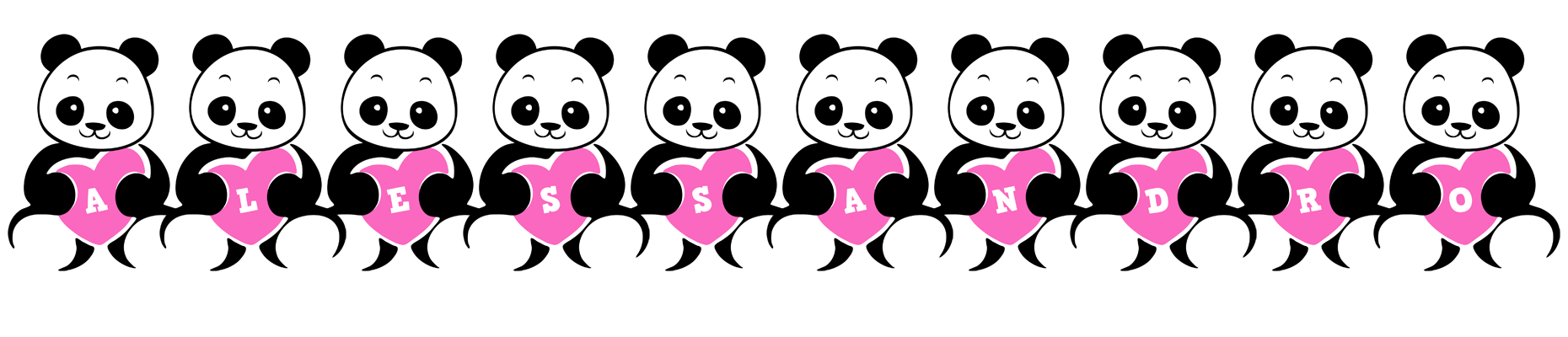 Alessandro love-panda logo