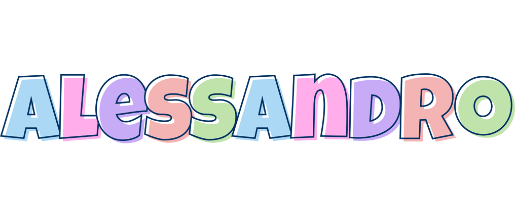 Alessandro pastel logo