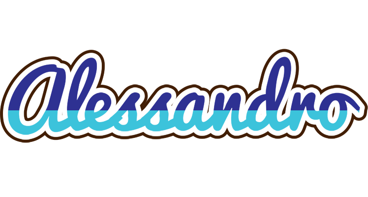 Alessandro raining logo