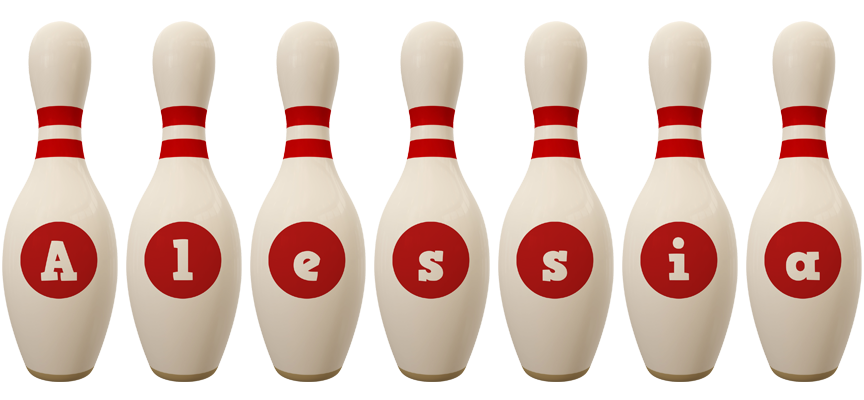 Alessia bowling-pin logo