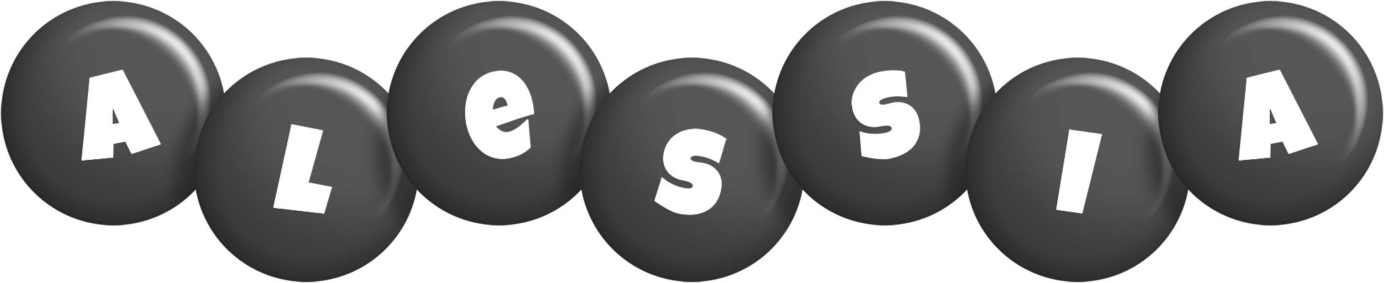 Alessia candy-black logo