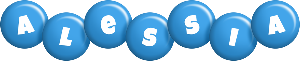 Alessia candy-blue logo