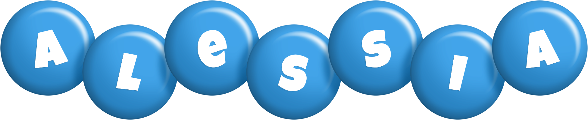 Alessia candy-blue logo