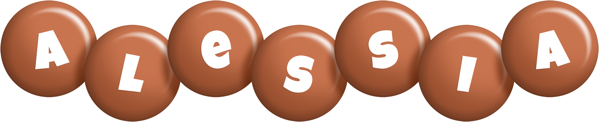 Alessia candy-brown logo