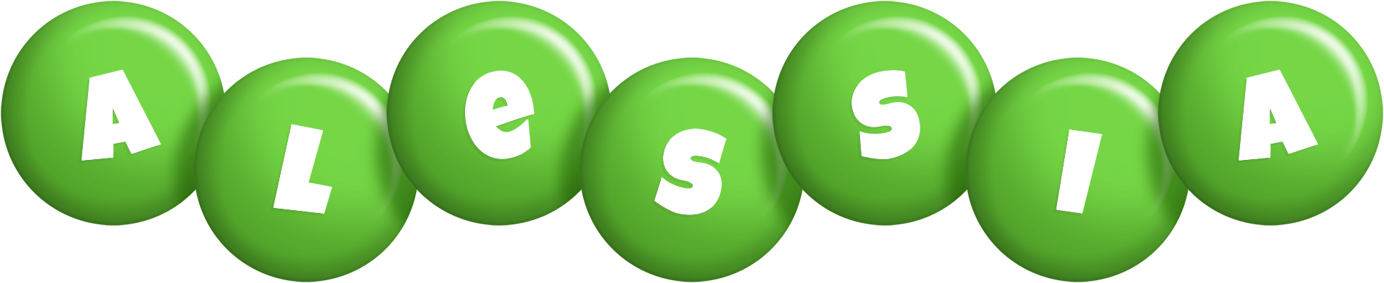Alessia candy-green logo