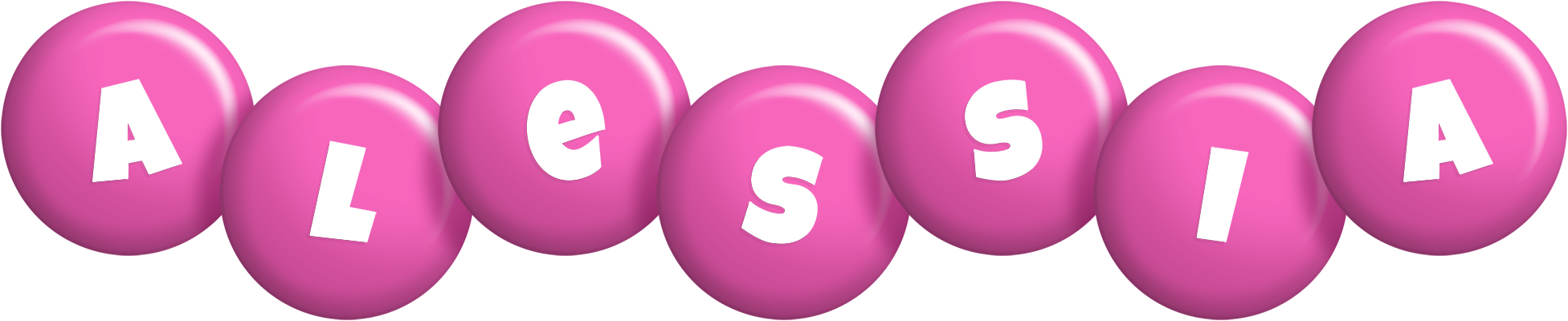 Alessia candy-pink logo