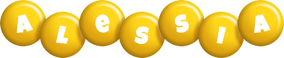 Alessia candy-yellow logo