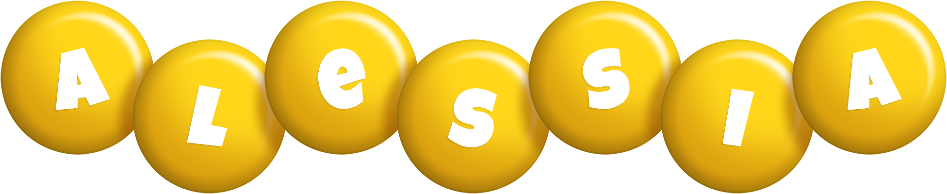 Alessia candy-yellow logo