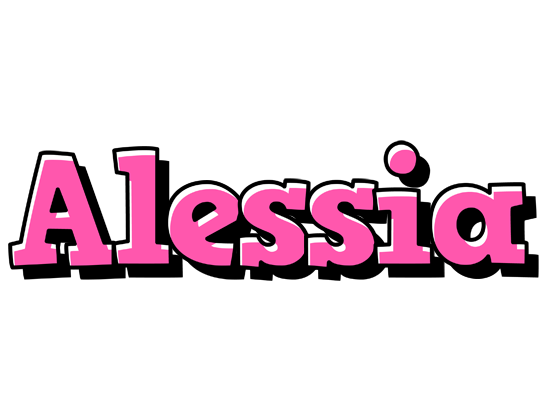 Alessia girlish logo