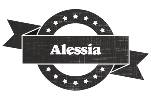 Alessia grunge logo