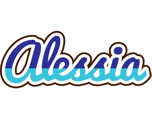 Alessia raining logo