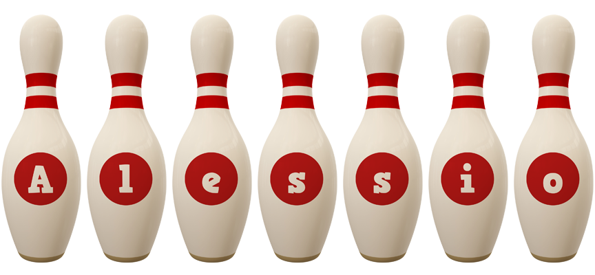 Alessio bowling-pin logo