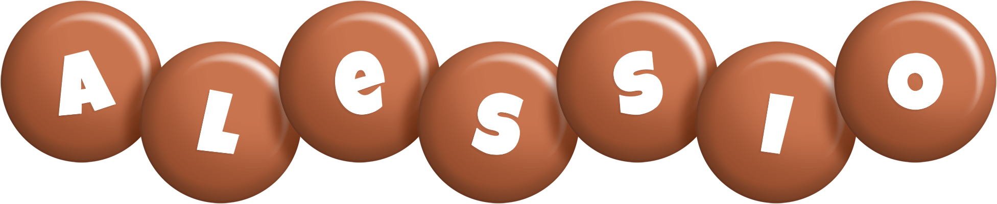 Alessio candy-brown logo