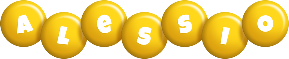 Alessio candy-yellow logo