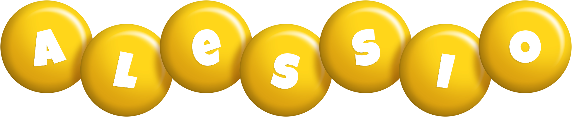 Alessio candy-yellow logo