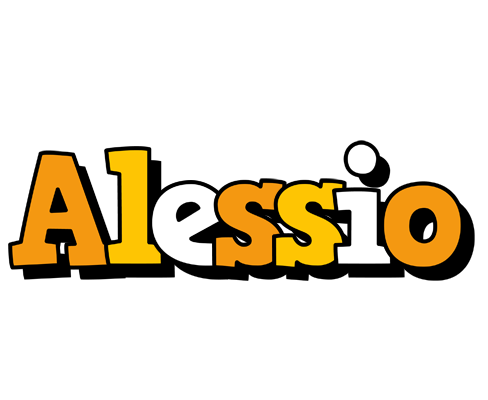 Alessio cartoon logo