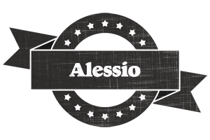 Alessio grunge logo