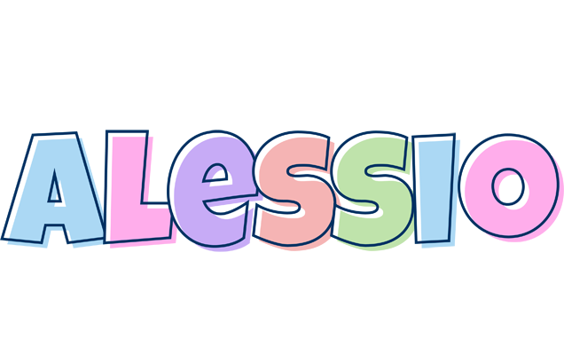 Alessio pastel logo