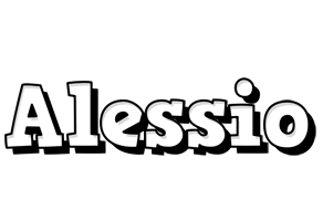 Alessio snowing logo