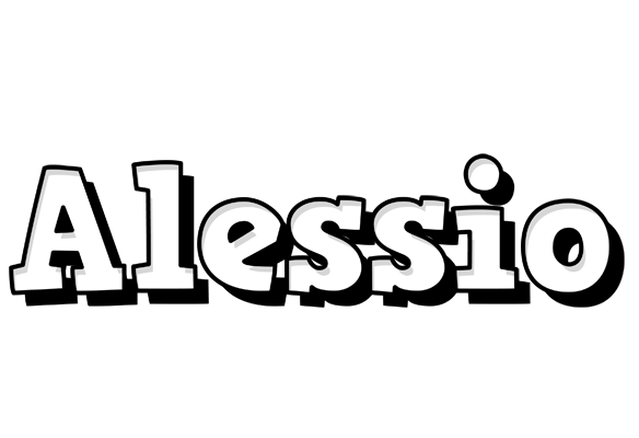 Alessio snowing logo
