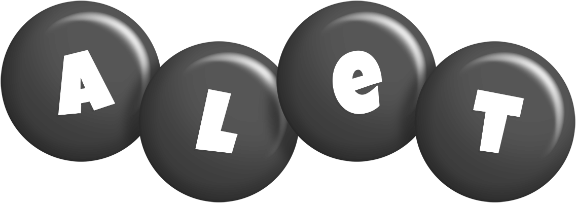 Alet candy-black logo