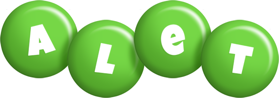 Alet candy-green logo