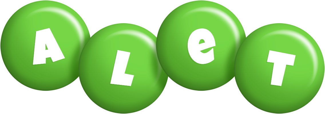 Alet candy-green logo