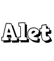 Alet snowing logo