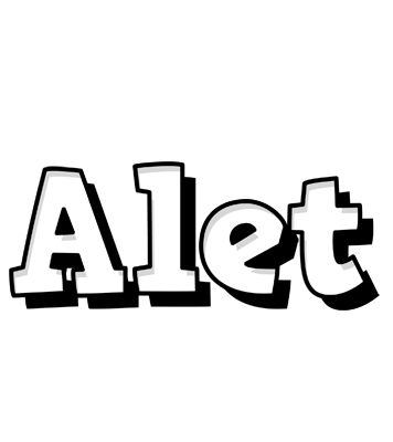 Alet snowing logo