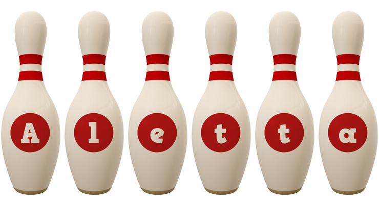 Aletta bowling-pin logo