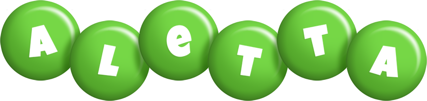 Aletta candy-green logo