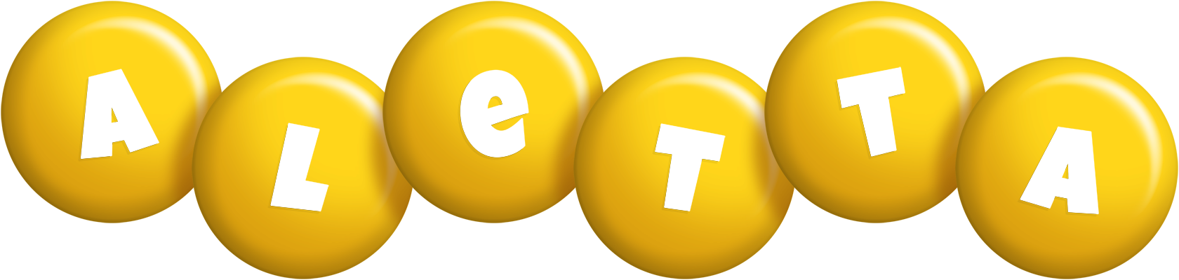 Aletta candy-yellow logo