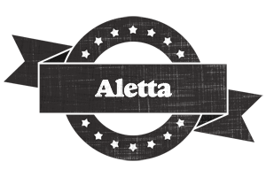 Aletta grunge logo