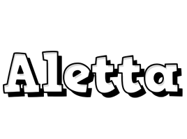 Aletta snowing logo