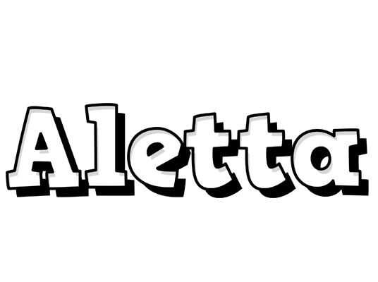 Aletta snowing logo