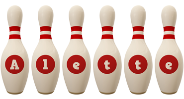 Alette bowling-pin logo