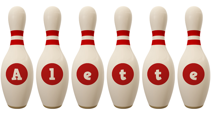 Alette bowling-pin logo