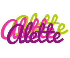 Alette flowers logo