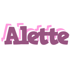 Alette relaxing logo