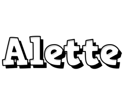 Alette snowing logo