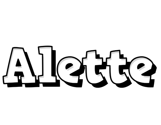 Alette snowing logo