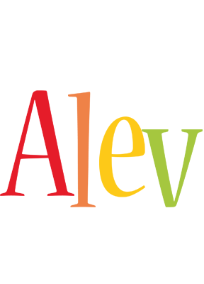 Alev birthday logo