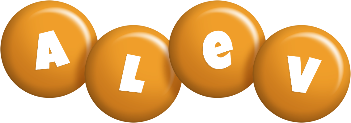 Alev candy-orange logo