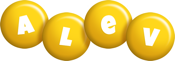 Alev candy-yellow logo