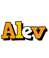Alev cartoon logo