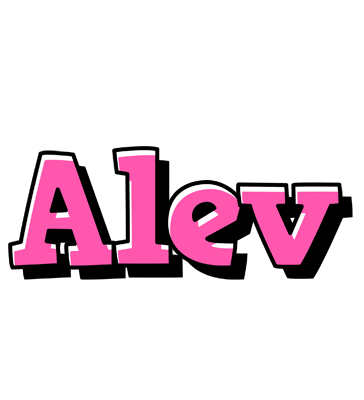 Alev girlish logo